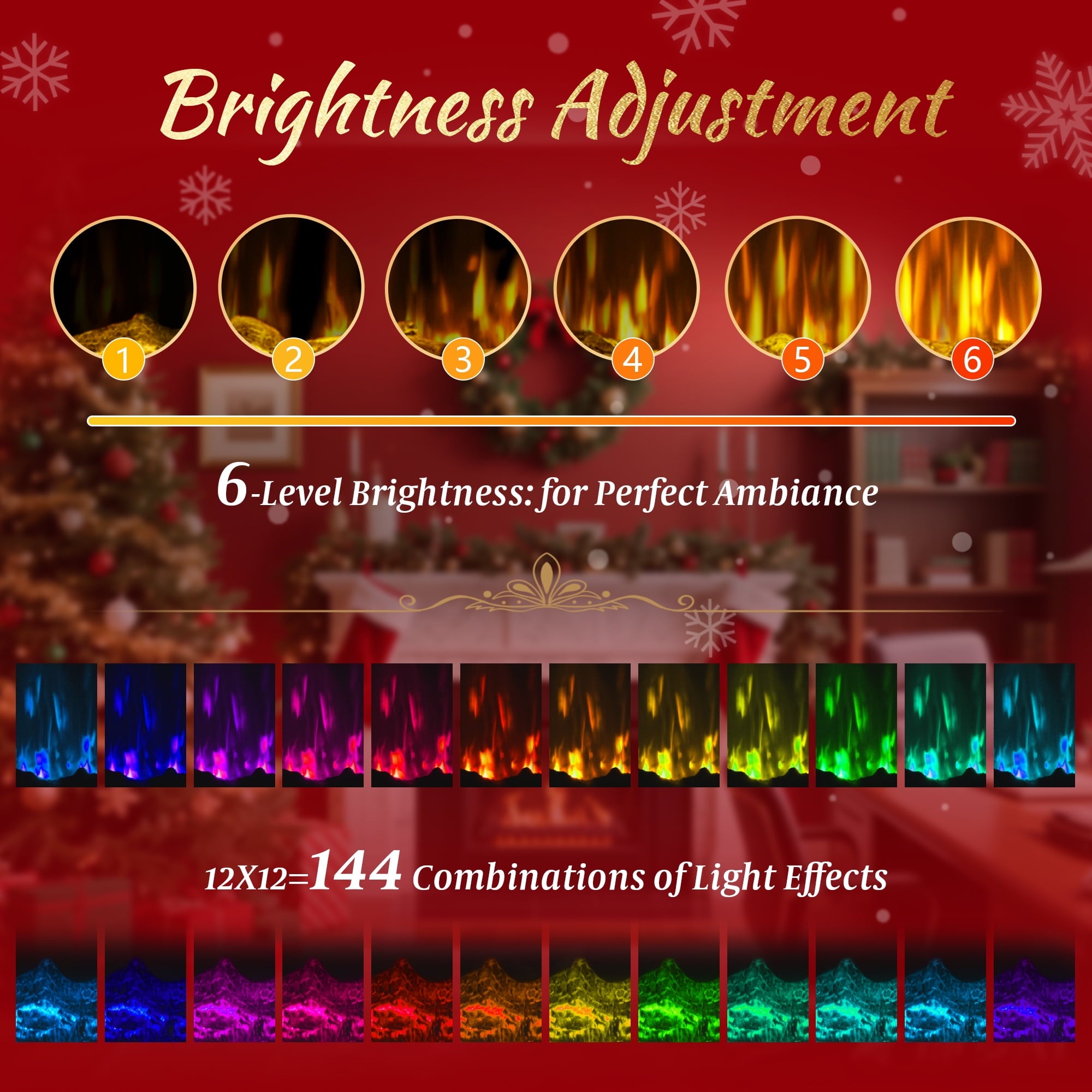 60" Electric Fireplace Recessed and Wall Mounted Ultra-Thin Fireplace Heater,Silence Fireplace with Logs,Crystal,Multicolor Flame,Timer,Touch Screen and Remote Control