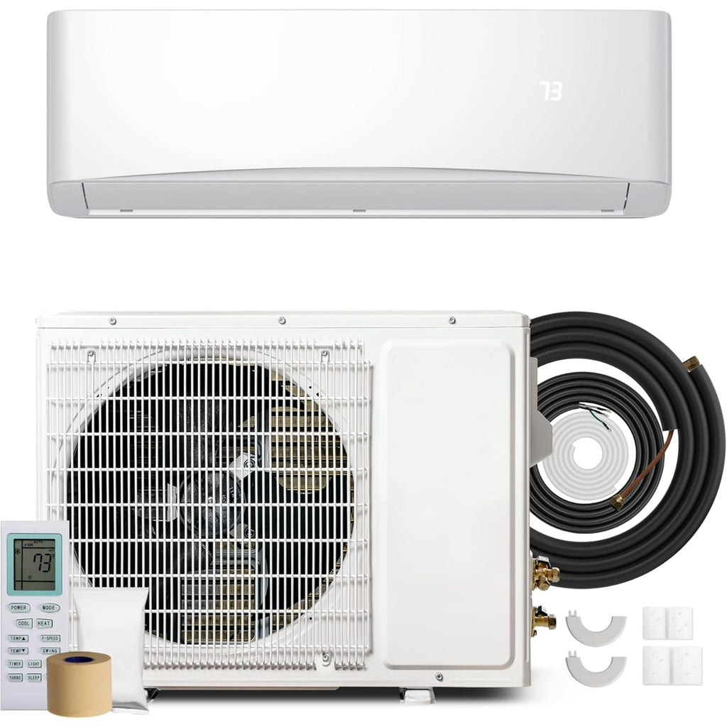 12000 BTU 17 SEER2 115V Mini Split Air Conditioner & Heater,AC Unit Cools up to 1250 Sq. Ft