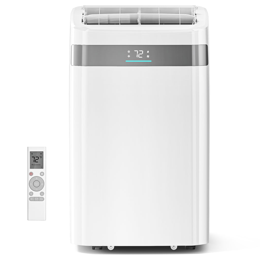 Patiosunny Portable Air Conditioners 14,000 BTU Ashrae, 4-in-1 AC Unit, Dehumidifier, Fan & Sleep, with 24-Hour Timer, Remote Control, for Home/Office/Apartments/Dorm