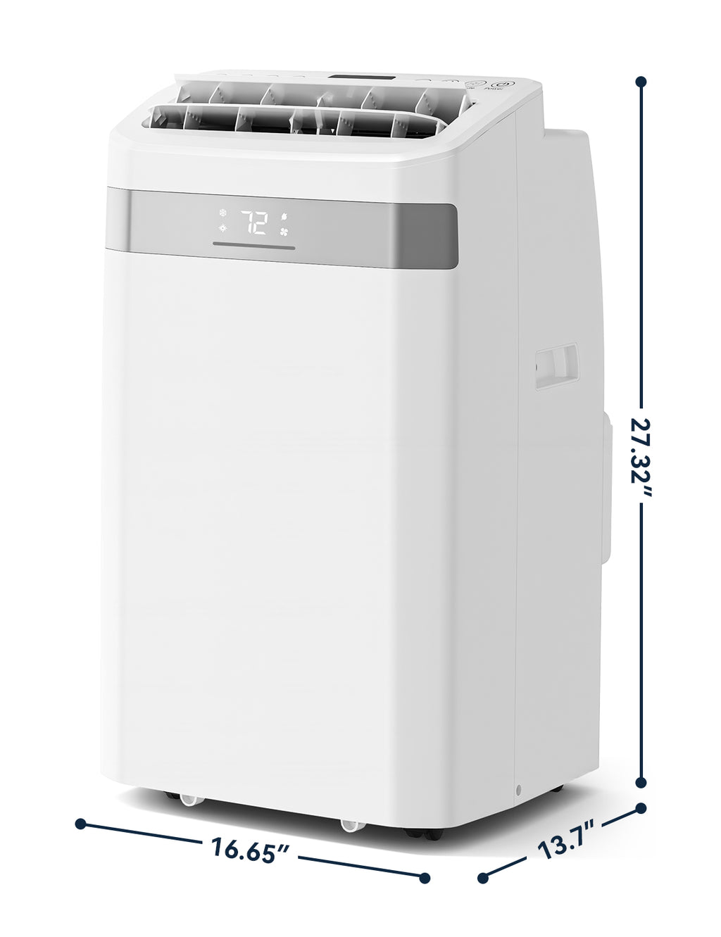 Patiosunny Portable Air Conditioners 14,000 BTU Ashrae, 4-in-1 AC Unit, Dehumidifier, Fan & Sleep, with 24-Hour Timer, Remote Control, for Home/Office/Apartments/Dorm