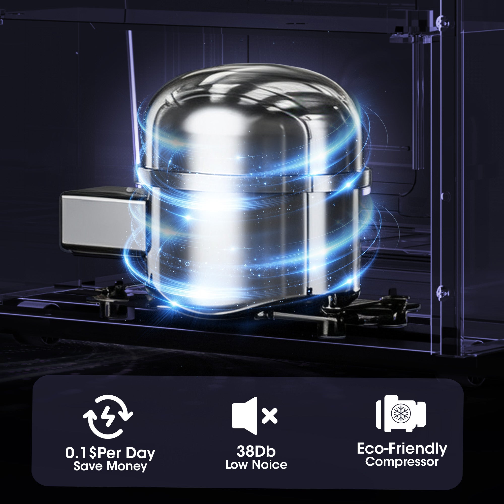 Patiosunny 4.5 Cu.ft Mini Refrigerator with Freezer,Small Refrigerator for Office,Kitchen,Dorm and Bedroom ,2 Doors Mini Fridge with Adjustable Shelves(Black)