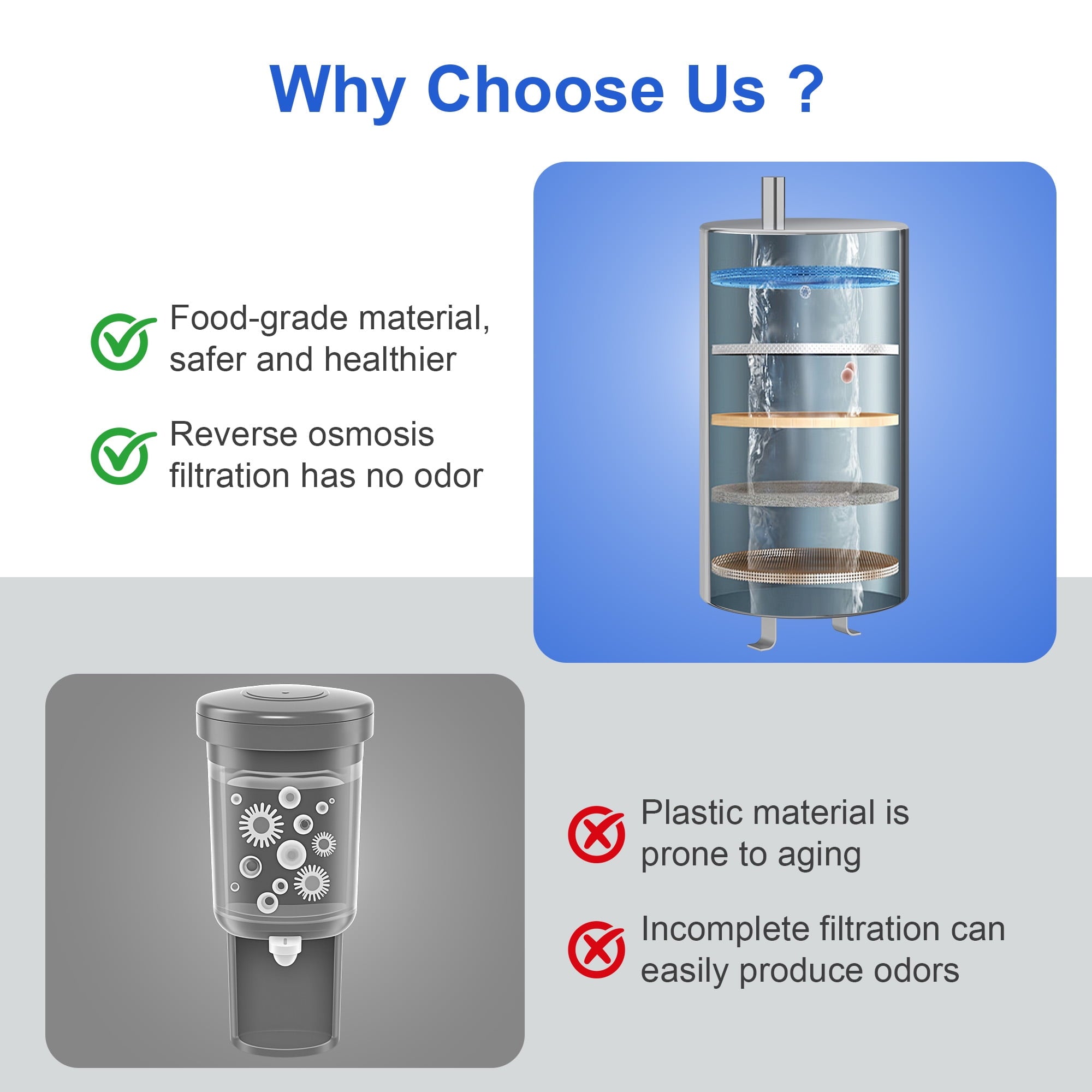 Patiosunny Bottom-Loading Water Dispenser 3 Temperatures, 5 Gallon Water Cooler, No More Heavy Lifting, Simple Push-Button Operation, Child Lock, Energy Saving for Home Office Gym