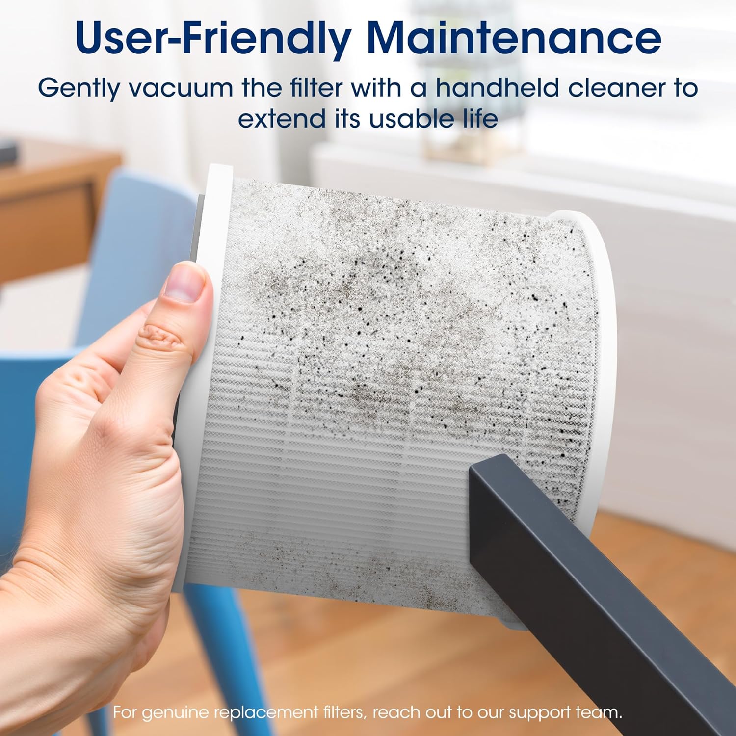 Patiosunny 3-in-1 HEPA Air Purifier - 99.97% Particle Removal, 3-Speed, 8H Timer for Home & Office