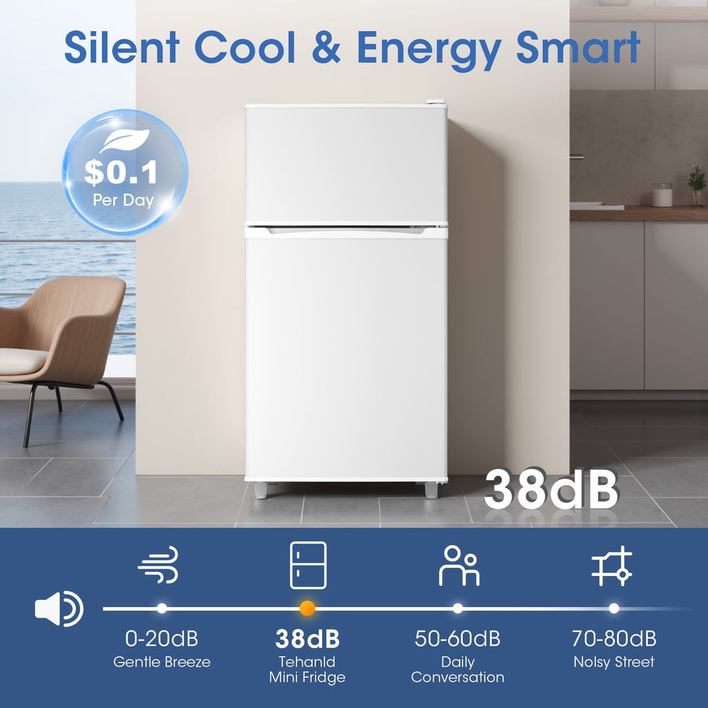 Patiosunny Adjustable Temperature Control Refrigerator, 40.79 lb