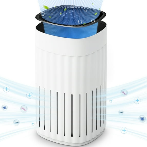 Patiosunny 3-in-1 HEPA Air Purifier - 99.97% Particle Removal, 3-Speed, 8H Timer for Home & Office